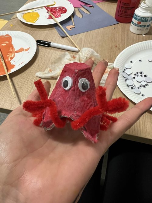 crab egg carton