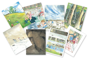Bear hunt story telling cards