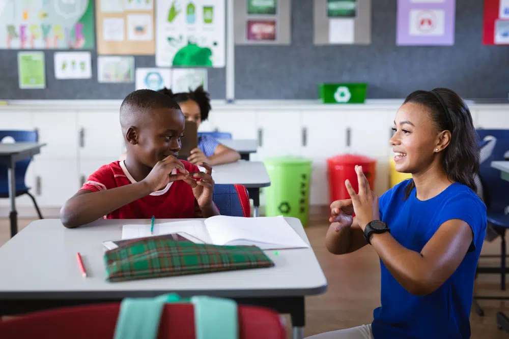 sign language in the classroom