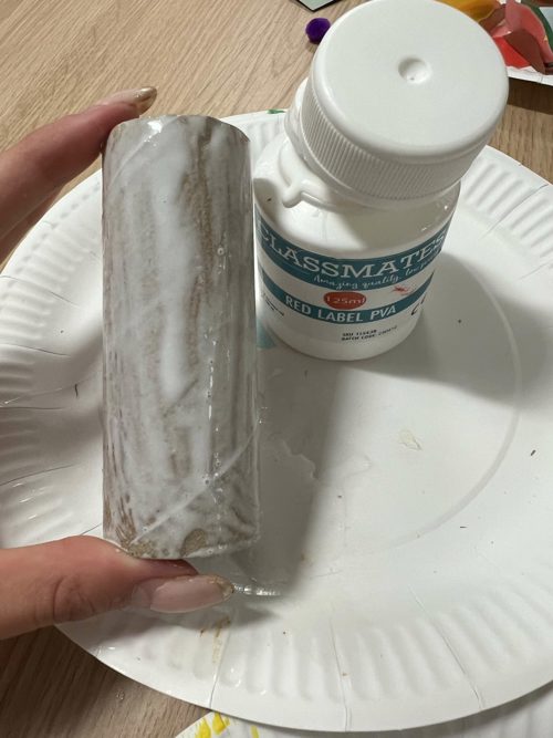 toilet glue roll